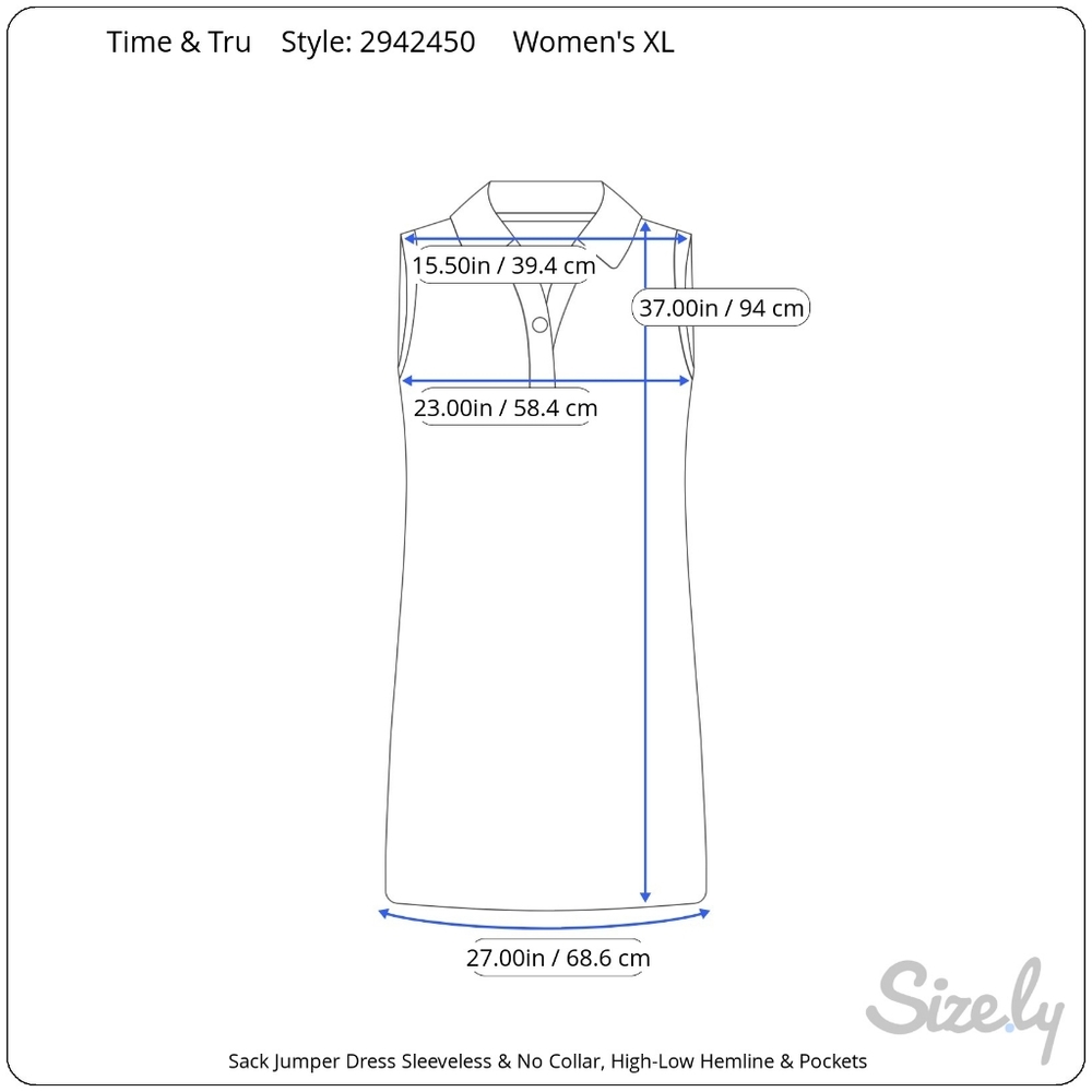 Time & Tru Jumper Dress Women's XL Miniminalist Linen Blend Sleeveless Green - Picture 14 of 16